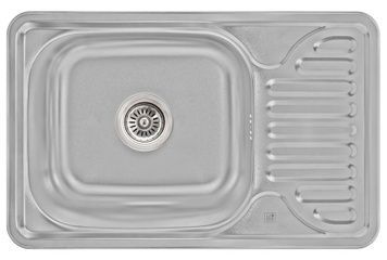 Кухонная мойка Lidz 6642 Micro Decor 0,8 мм LIDZ6642MDEC08 - LIDZ6642MDEC08