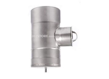 Ревизия дымоходная ВЕНТ УСТРИЙ из нержавеющей стали &Oslash;200, 0,8 мм - VU-R-N-D200-0,8