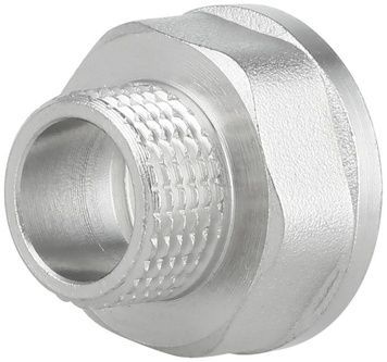 Переходник латунный Thermo Alliance Forte 1/2"ВРх3/8"НР никелированный SF360159