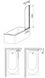 Шторка скляна для ванни KFA ARMATURA MODERN 1 170-06990P універсальна, профіль хром - 170-06990P - 3