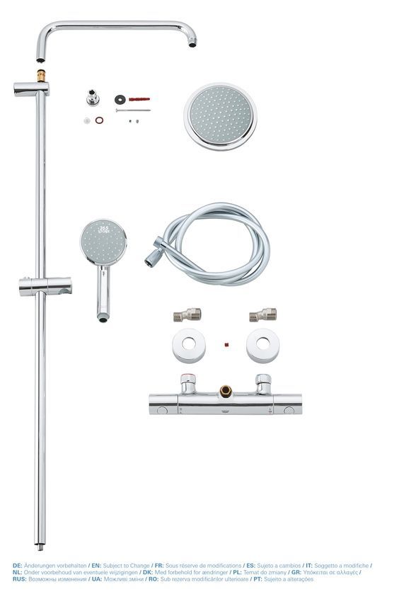 Душевая система термостатическая GROHE New Tempesta Cosmopolitan 160 27922000 - 27922000