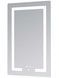 Зеркало Lidz Kubis KU2 500х800 мм с LED-подсветкой Touch, с антизапотеванием, с диммером, рег. яркости LD78LF936508048448