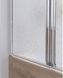 Шторка стеклянная (перегородка) для ванны QTAP GEMINI стекло 6 мм Pear, 75x130, распашная - GEMCRM407513RP - 9