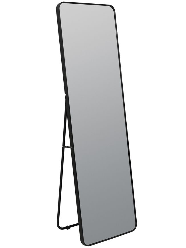 Зеркало напольное/настенное Qtap Gemini GE1 500&times;1600 мм, прямоугольное Black QTGE50160049283