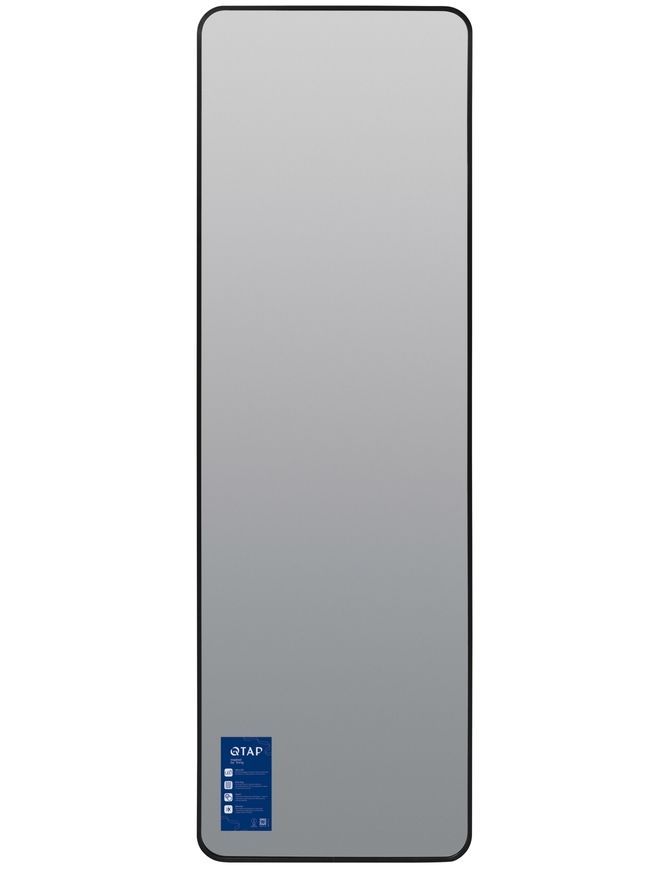 Зеркало напольное/настенное Qtap Gemini GE1 500&times;1600 мм, прямоугольное Black QTGE50160049283