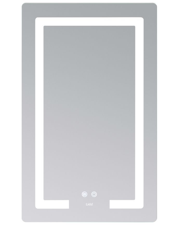 Зеркало Lidz Kubis KU2 500х800 мм с LED-подсветкой Touch, с антизапотеванием, с диммером, рег. яркости LD78LF936508048448