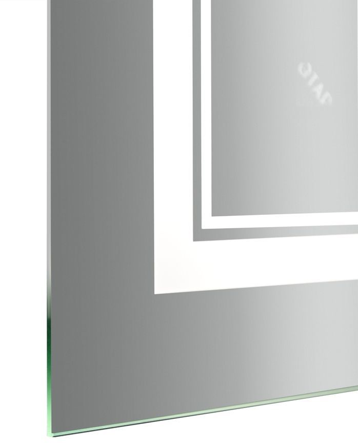 Зеркало Qtap Cardinal CA1 800х600 прямоугольное с LED-подсветкой Touch, с антизапотеванием, с диммером, рег. темп. цвета (3000-6500 K) QT0478C8060