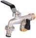 Кран поливочный Thermo Alliance Standart шаровой 1/2" НР х 3/4" НР 2 выхода усиленный SD141W15
