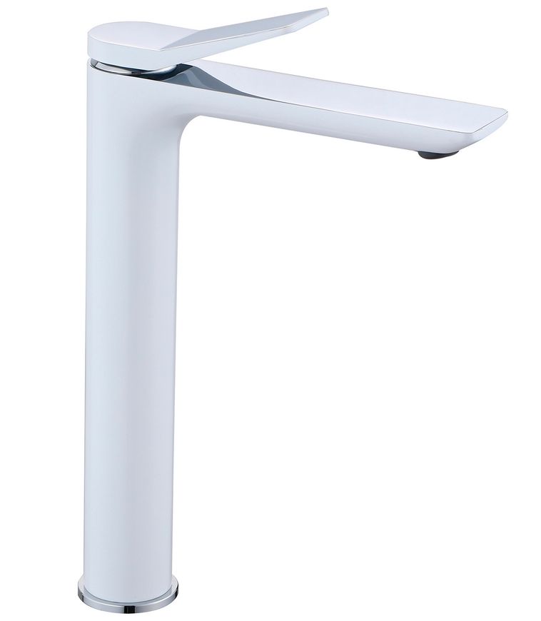 Змішувач для раковини Qtap Presto високий Chrome/White QTPRE269CRW45577 - QTPRE269CRW45577