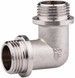 Уголок латунный SD Forte 1/2"НРх1/2"НР никелированный SF37315