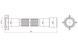 Гофра (гибкая труба) LIDZ (WHI) 60 01 G002 01&nbsp;с&nbsp;накидной&nbsp;гайкой&nbsp;1 1/2"&nbsp;1125&nbsp;мм LIDZWHI6001G00201
