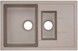 Кухонная мойка с дополнительной чашей QTAP CS 7648 Beige (QT7648BEI551) - QT7648BEI551 - 1