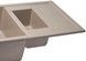 Кухонная мойка с дополнительной чашей QTAP CS 7648 Beige (QT7648BEI551) - QT7648BEI551 - 4