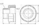 Переходник латунный Thermo Alliance Forte 1/2"ВРх3/8"НР никелированный SF360159