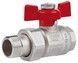 Кран кульовий з "американкою" ICMA 1/2" прямий №347 87347AD11 - 87347AD11 - 1