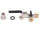 Кран поливочный Thermo Alliance Standart шаровой 1/2" НР х 3/4" НР 2 выхода усиленный SD141W15