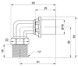 Уголок пресс-фитинг ICMA 16х1/2" НР №404 81404ADGH06 - 81404ADGH06 - 2