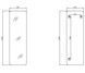 Зеркало напольное/настенное Qtap Gemini GE1 500&times;1600 мм, прямоугольное Black QTGE50160049283