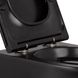 Унітаз підвісний QTAP Robin безобідковий чорний з сидінням Soft-close QT13332141ERMB - QT13332141ERMB - 4