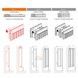 Радиатор стальной DAYLUX 11 (600x1600) мм боковое подключение - D116001600K - 2