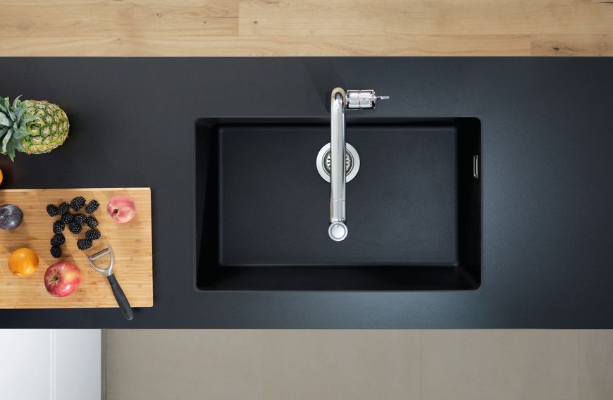 Кухонна мийка HANSGROHE S510-U660 під стільницю 710х450 Graphiteblack чорний графіт 43432170 - 43432170