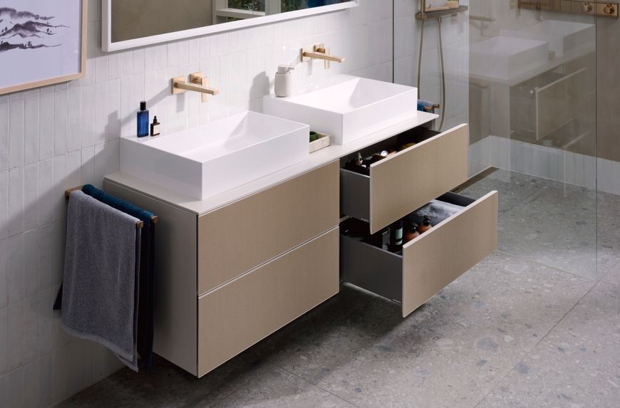 Тримач для рушників подвійний HANSGROHE AddStoris Brushed Bronze 41770140 бронза