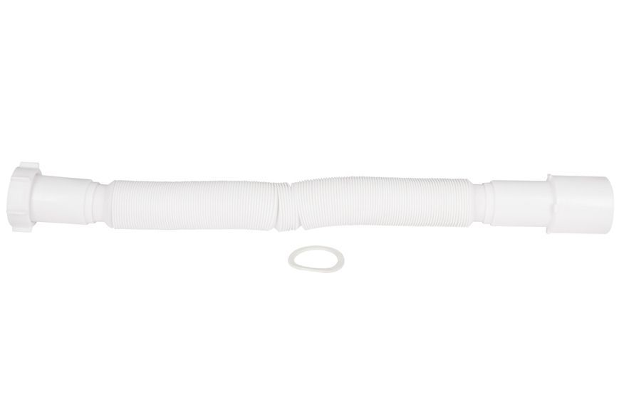 Гофра (гибкая труба) Lidz (WHI) 60 01 G002 01&nbsp;с&nbsp;накидной&nbsp;гайкой&nbsp;1 1/2"&nbsp;450-1200&nbsp;мм LIDZWHI6001G00201