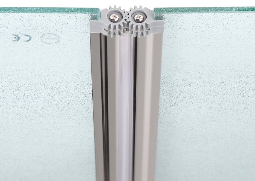 Шторка скляна (перегородка) для ванни QTAP GEMINI скло 6 мм Pear, 75x130, розпашна - GEMCRM407513RP