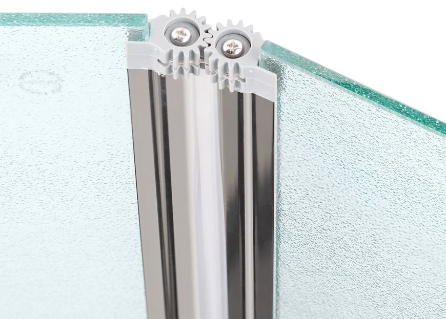 Шторка стеклянная (перегородка) для ванны QTAP GEMINI стекло 6 мм Pear, 75x130, распашная - GEMCRM407513RP