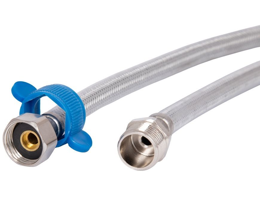 Шланг для подключения воды Thermo Alliance Standart 120 см 1/2"x1/2" ВН нерж. оплетка в силиконе TAS390W120
