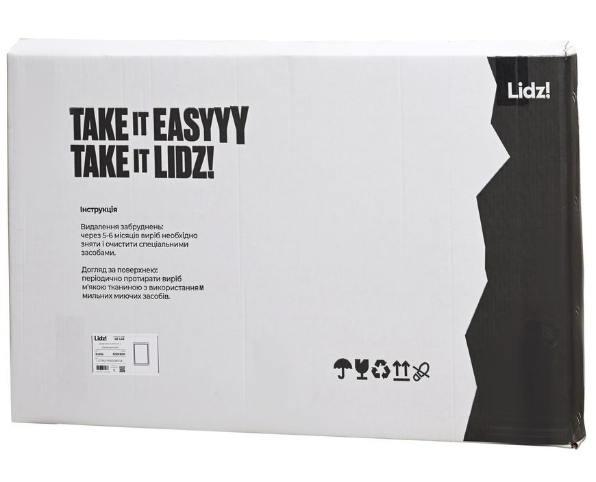 Зеркало Lidz Kubis KU2 500х800 мм с LED-подсветкой Touch, с антизапотеванием, с диммером, рег. яркости LD78LF936508048448