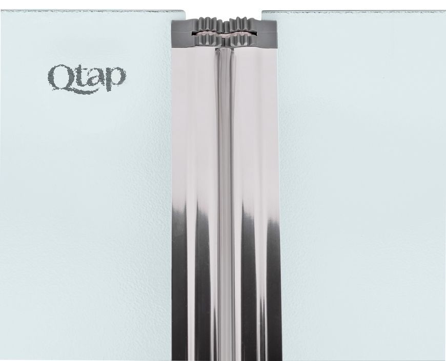 Шторка стеклянная (перегородка) для ванны QTAP GEMINI стекло 6 мм Pear, 75x130, распашная - GEMCRM407513RP