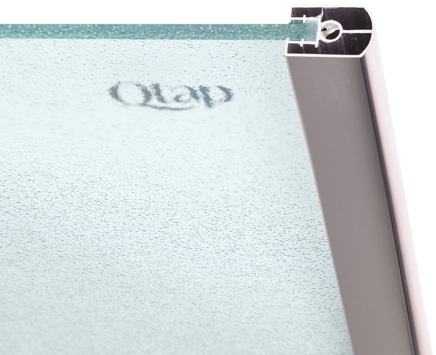 Шторка стеклянная (перегородка) для ванны QTAP GEMINI стекло 6 мм Pear, 75x130, распашная - GEMCRM407513RP