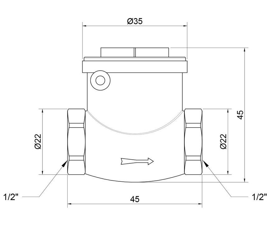 Зворотний клапан ICMA 1/2" №51 - 83051AD05