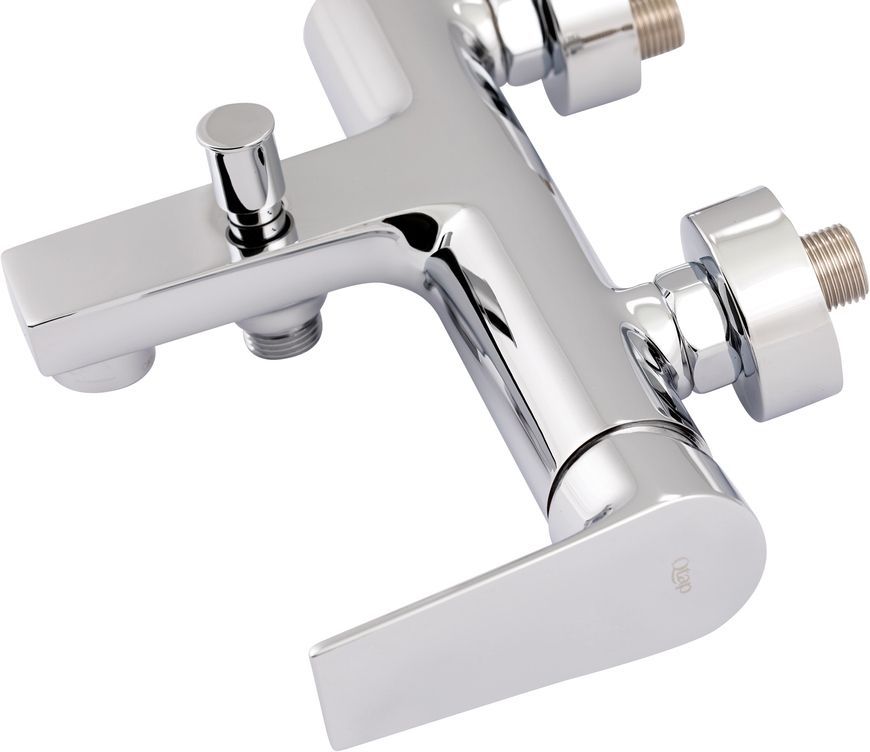 Смеситель для ванны QTAP Stěnava 3045102DC с коротким изливом - QTST3045102DC