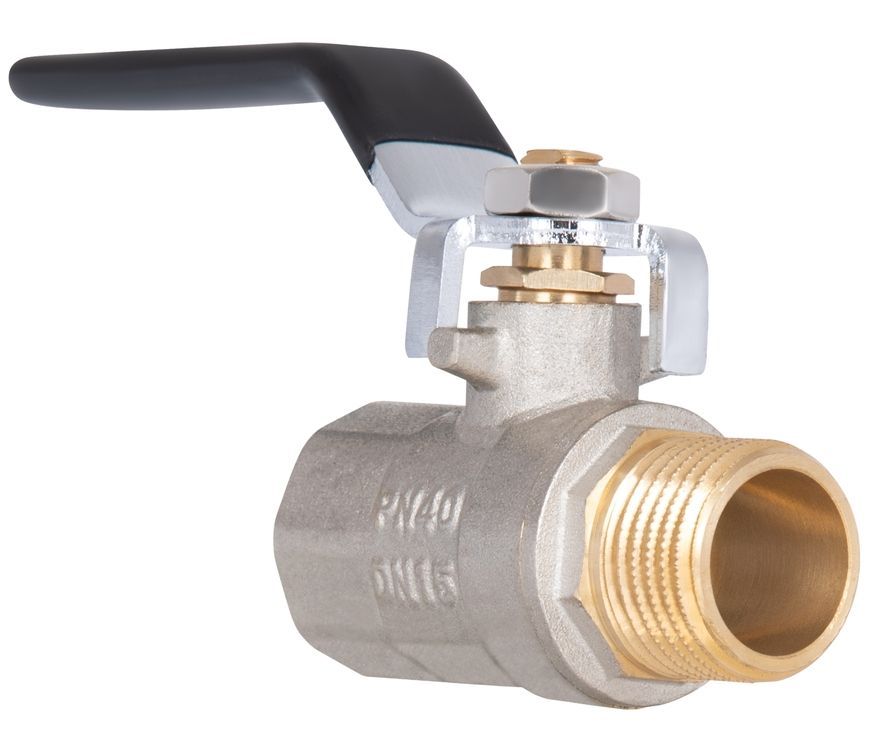 Кран шаровой Thermo Alliance Base 1/2" ВН прямой, латунь, PN40, рычаг SD605W15 - SD605W15