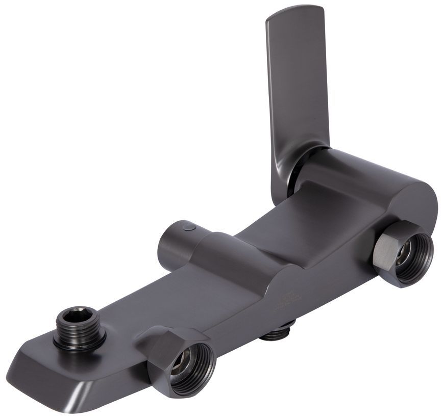 Душова система Qtap Slavonice на два споживача Gunmetal Black PVD QTSLA110GMB45913 - QTSLA110GMB45913