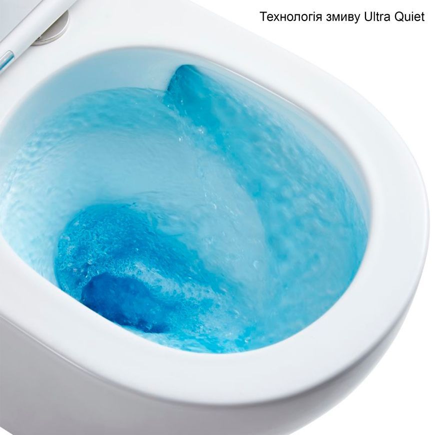 Унитаз подвесной QTAP Gemini безободковый Ultra Quiet сиденье Slim Duroplast/Soft-close/Quick release QT2533076EUQW - QT2533076EUQW