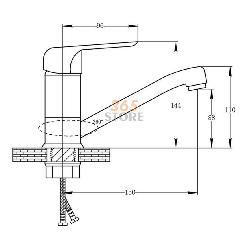 Смеситель для мойки POTATO P45207-2 - POTP452072