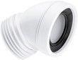 Канализационное подключение (колено) McALPINE 160 мм 45&deg; 97-107/110 мм WC-CON16