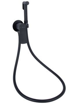 Змішувач для гігієнічного душу Qtap Slavonice Black Matt QTSLA262BLM45917 - QTSLA262BLM45917