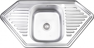 Кухонна мийка LIDZ 9550-D Decor 0,8 мм (185) - LIDZ9550DEC08