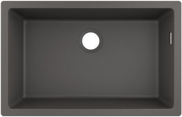 Кухонна мийка HANSGROHE S510-U660 під стільницю 710х450 Stonegrey сірий камінь 43432290 - 43432290