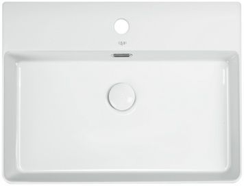Раковина QTAP Nando LT 595х440х130 White з донним клапаном QT12112173W - QT12112173W