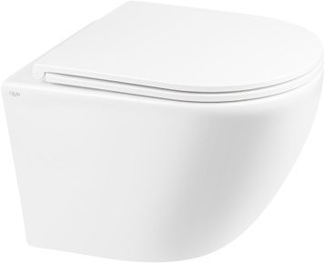 Унитаз подвесной QTAP Robin безободковый с сиденьем Soft-close QT1333046ERW - QT1333046ERW