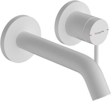 Змішувач для раковини прихованого монтажу HANSGROHE Tecturis S 16,5 см EcoSmart+ Matt White 73350700 білий - 73350700