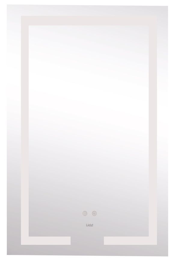 Дзеркало Lidz Kubis KU1 500х800 мм з LED-підсвічуванням Touch, з антизапотіванням, з димером, рег. яскравості LD78LF9365080