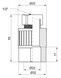 Муфта PPR ALFA PLAST с накидной гайкой 25х1/2" ВР - APTUWC2512X - 2
