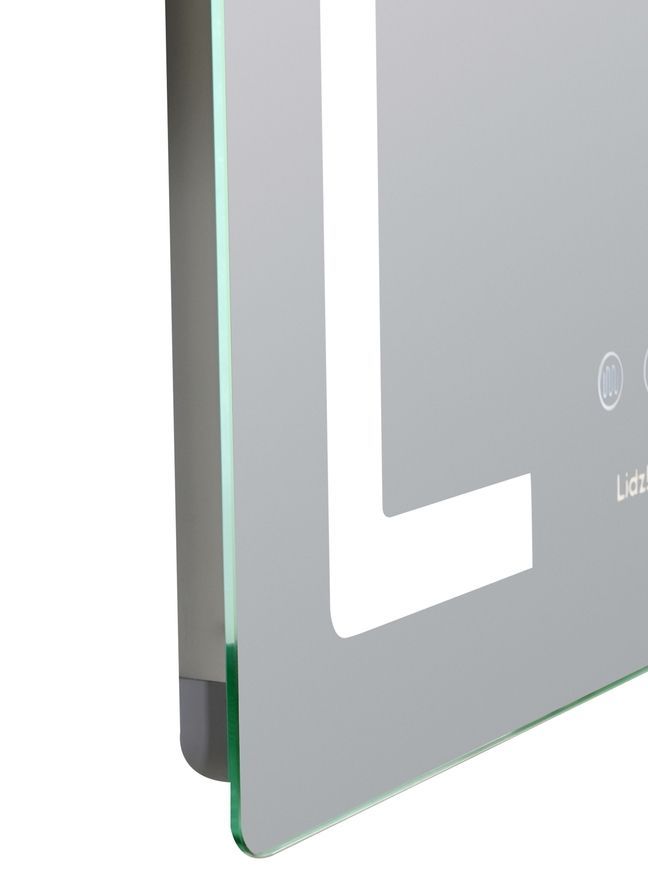 Дзеркало Lidz Kubis KU2 600х800 мм з LED-підсвічуванням Touch, з антизапотіванням, з димером, рег. яскравості LD78LF937608048449