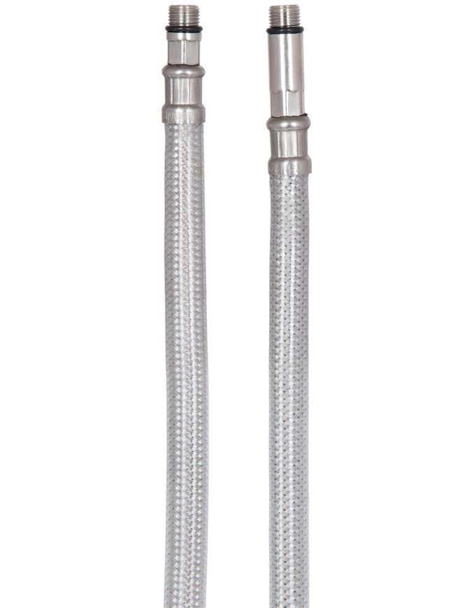 Шланг для підключення змішувача (пара) Thermo Alliance Standart 50 см M10x1/2"ВР нерж. обплетення в силіконі TAS391W50